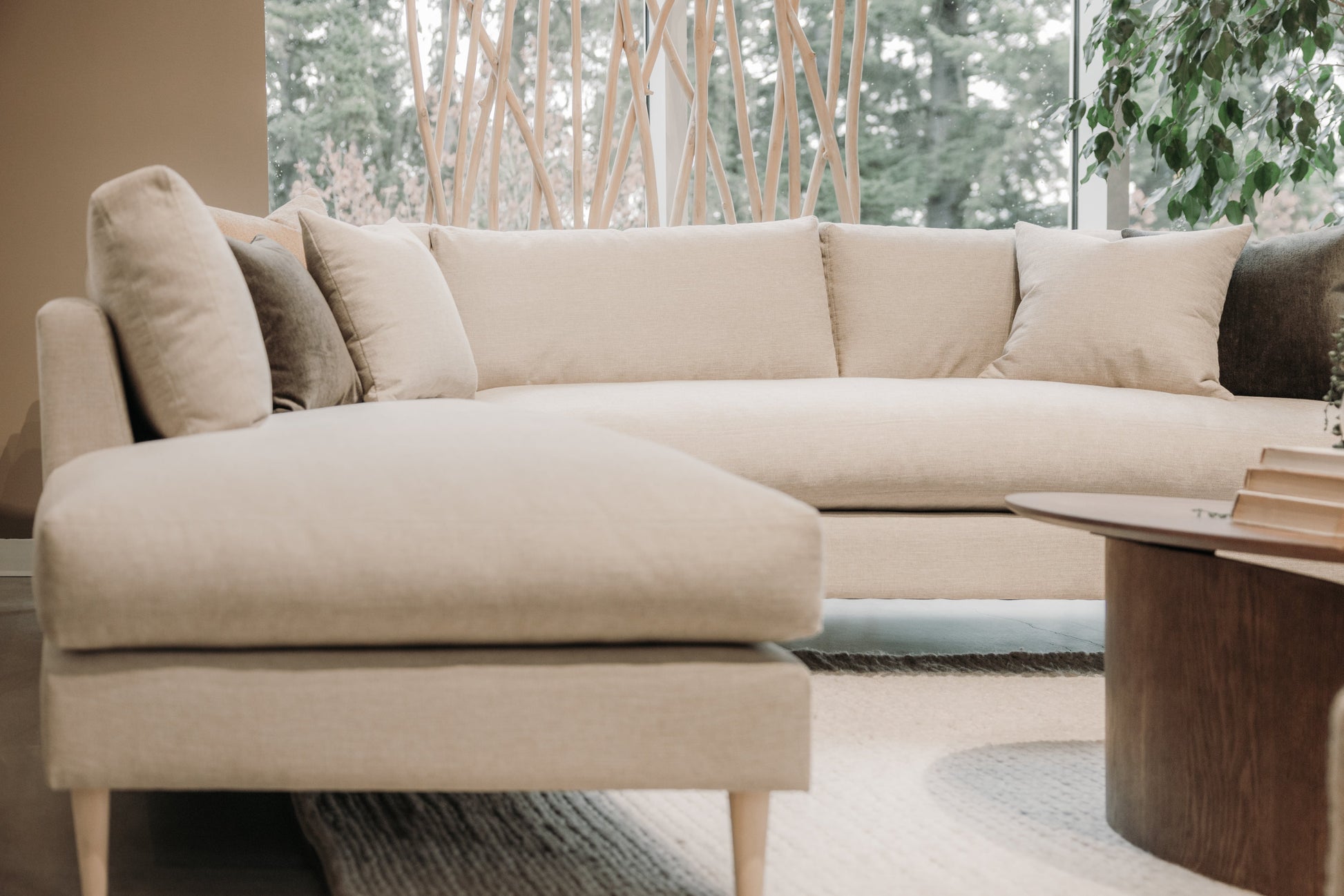 Lucca Feather-Filled Bench Seat Sofa 94.5in