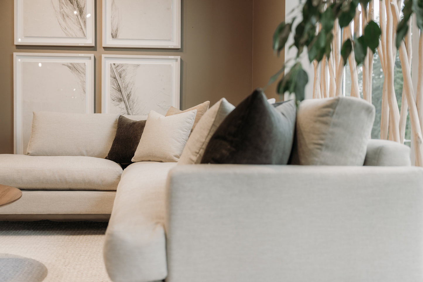 Lucca Feather-Filled Bench Seat Sofa 94.5in