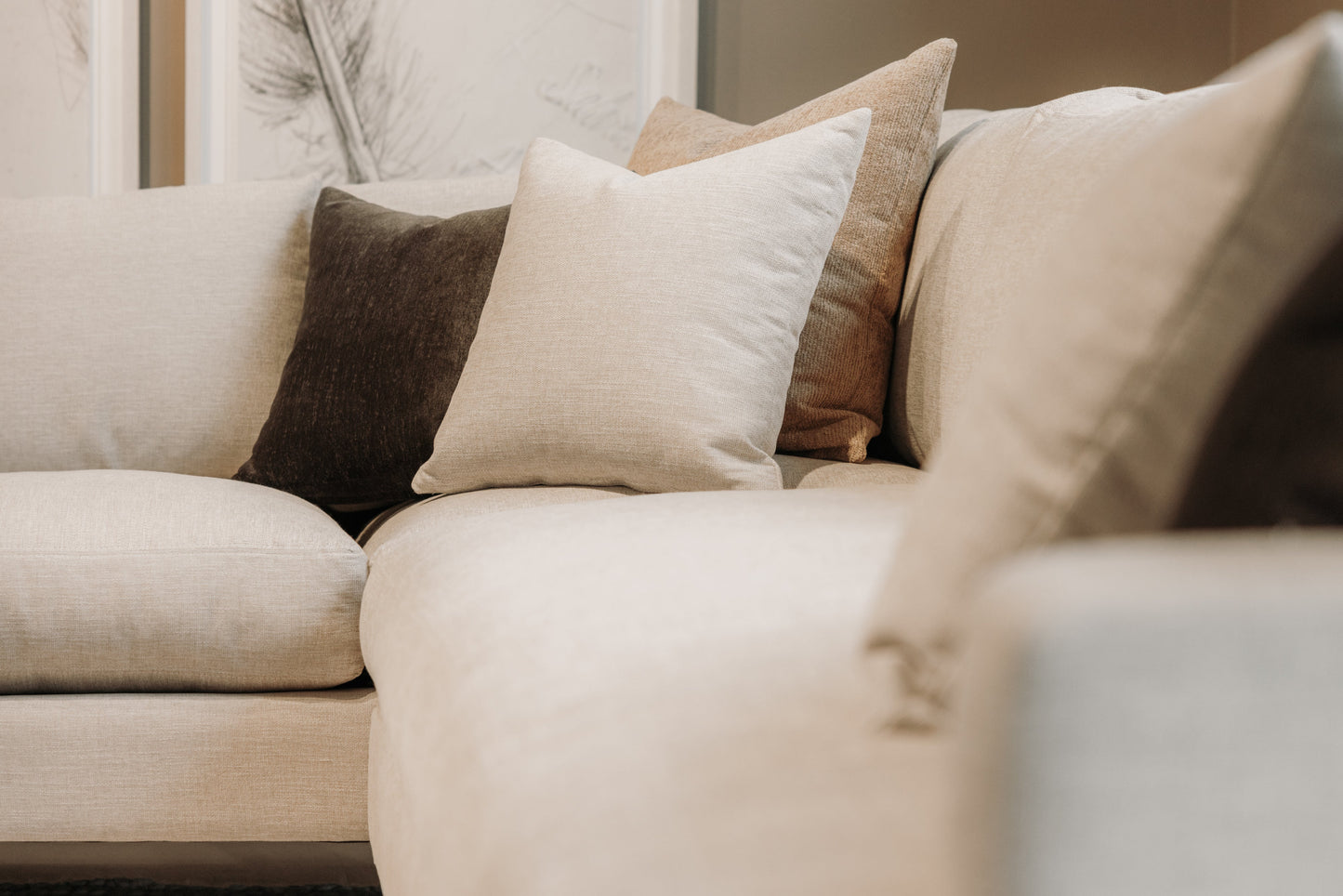 Lucca Feather-Filled Bench Seat Sofa 94.5in