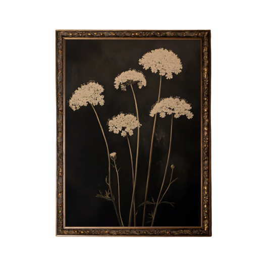 Midnight Flowers, Vintage Bronze Frame