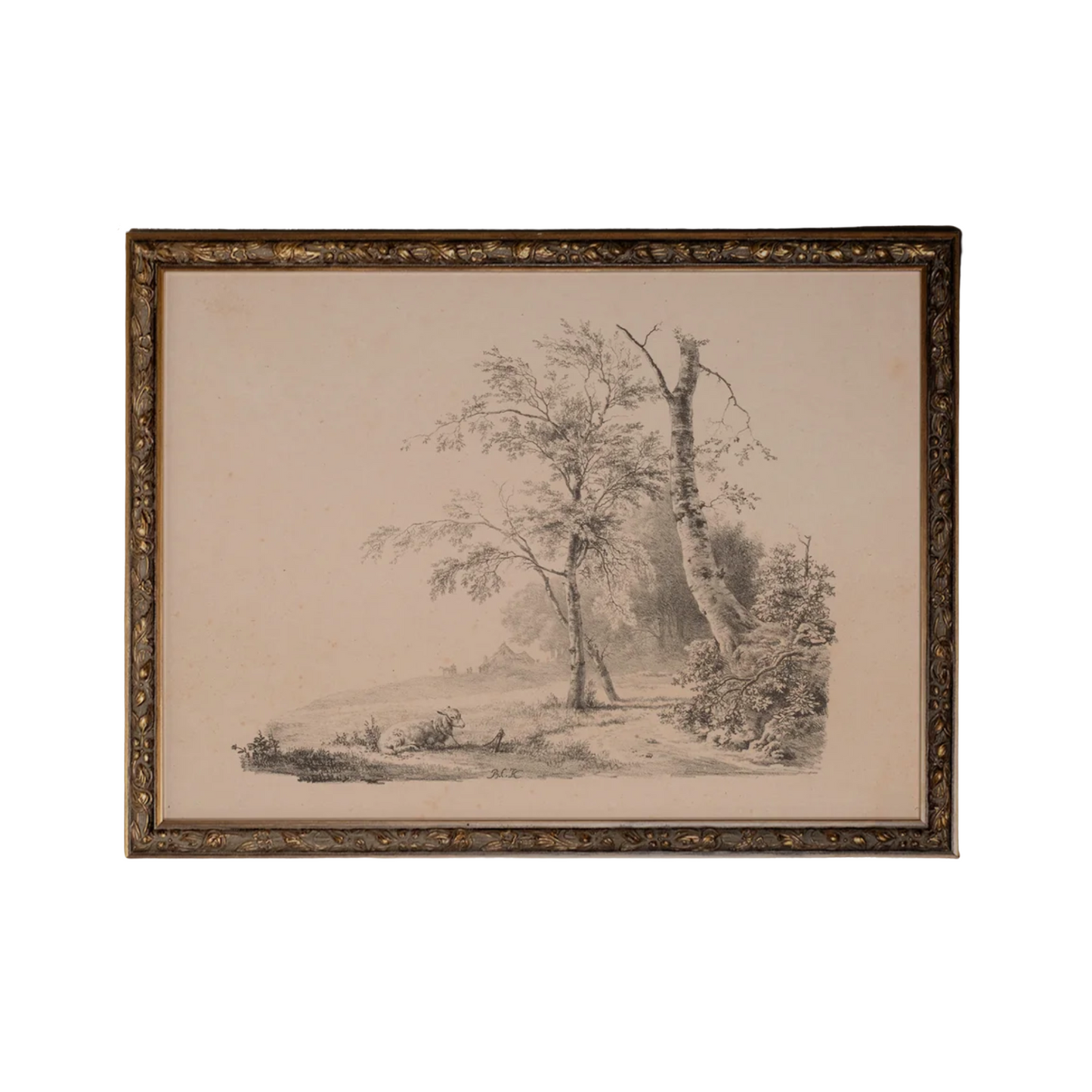 Sketch From The Past, Vintage Bronze Frame
