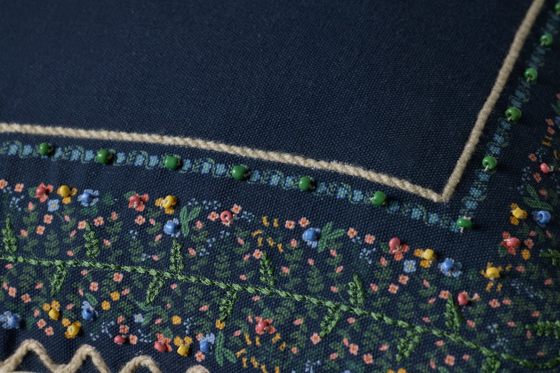 PRP0080 GARDEN VINES BLUE / MULTI