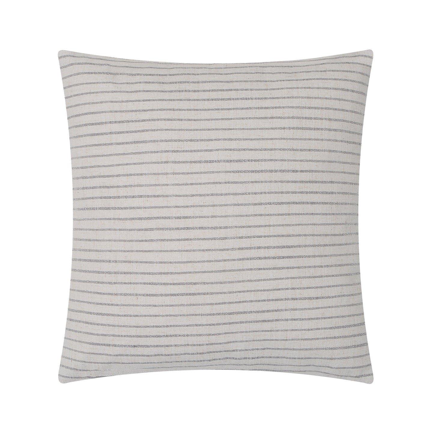 Lauren Linen-Blend Throw Pillow Beige Grey Stripe 20x20in