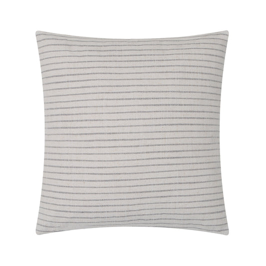 Lauren Linen-Blend Throw Pillow Beige Grey Stripe 20x20in