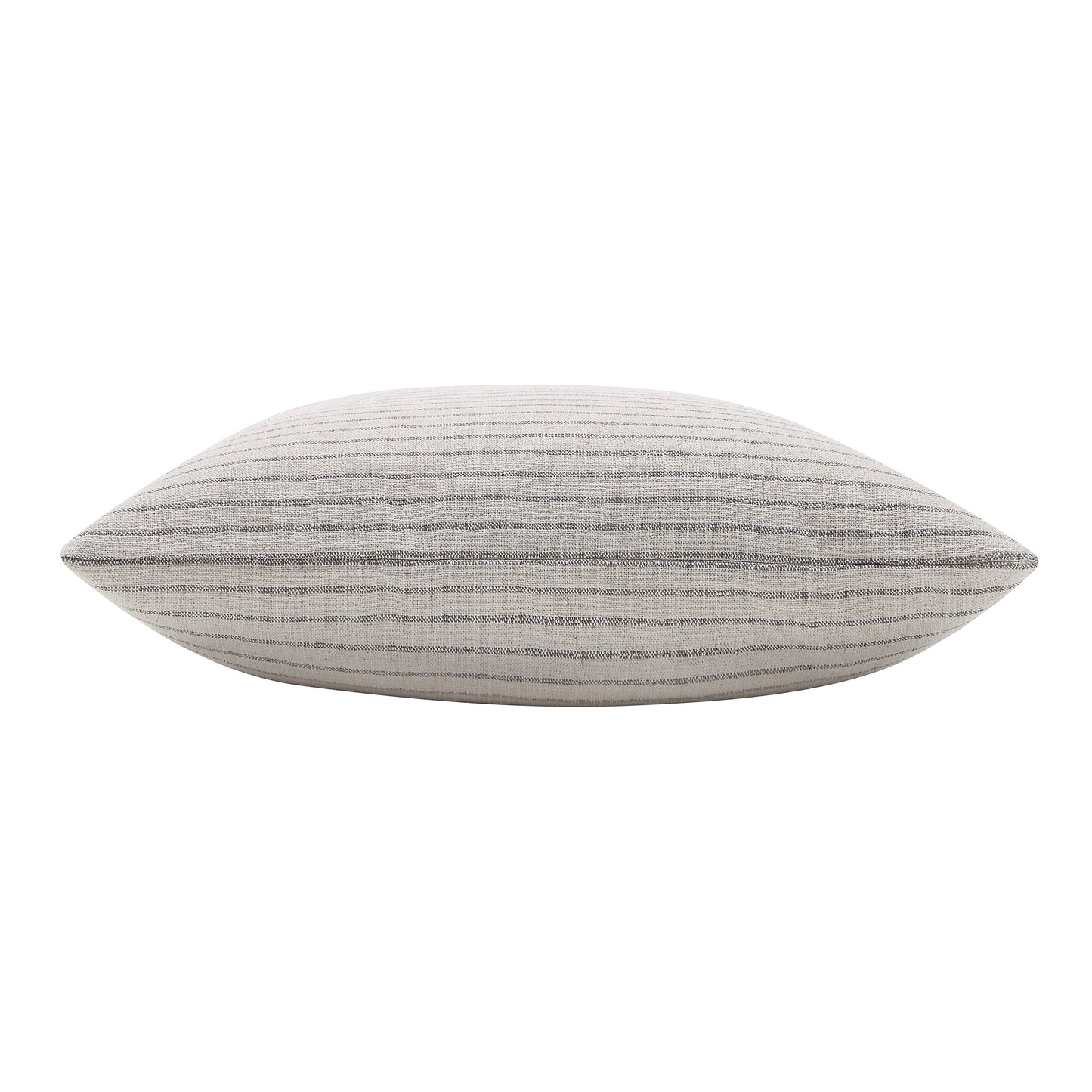 Lauren Linen-Blend Throw Pillow Beige Grey Stripe 20x20in