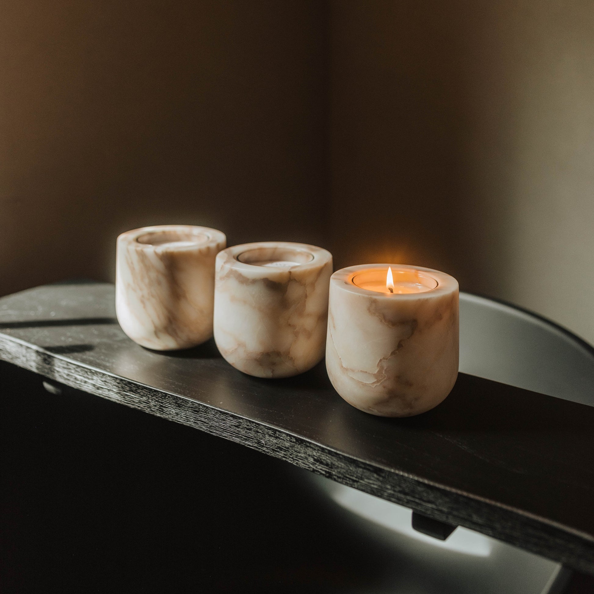 Calacatta Gold Marble Refillable Candle