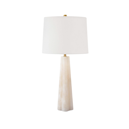 Quatrefoil Alabaster Table Lamp Small