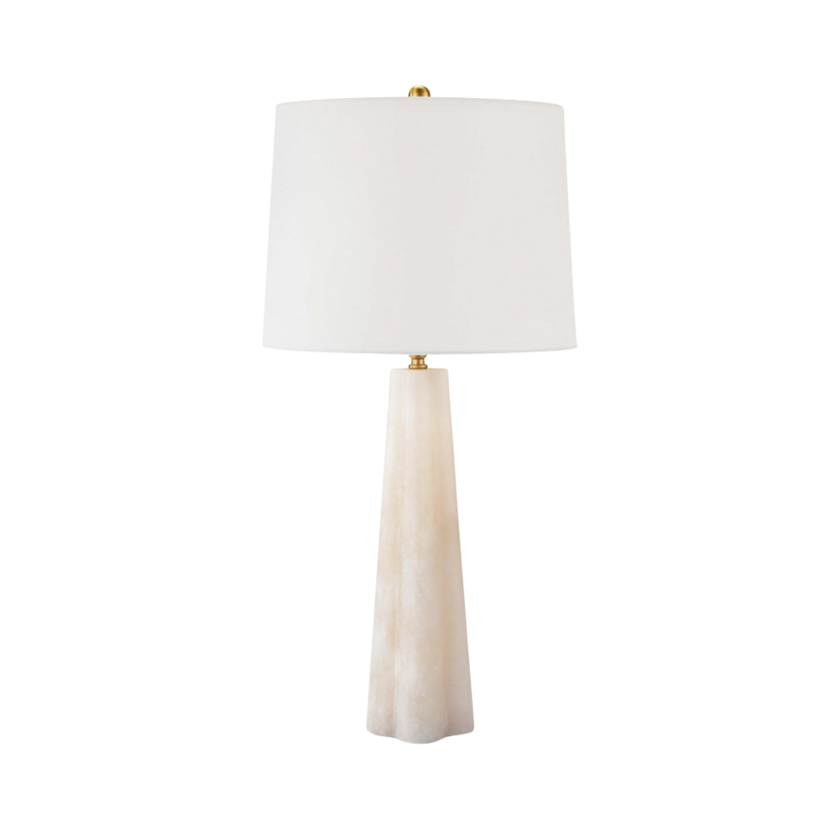 Quatrefoil Alabaster Table Lamp Small