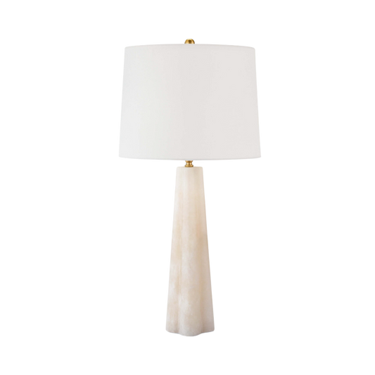 Quatrefoil Alabaster Table Lamp Small
