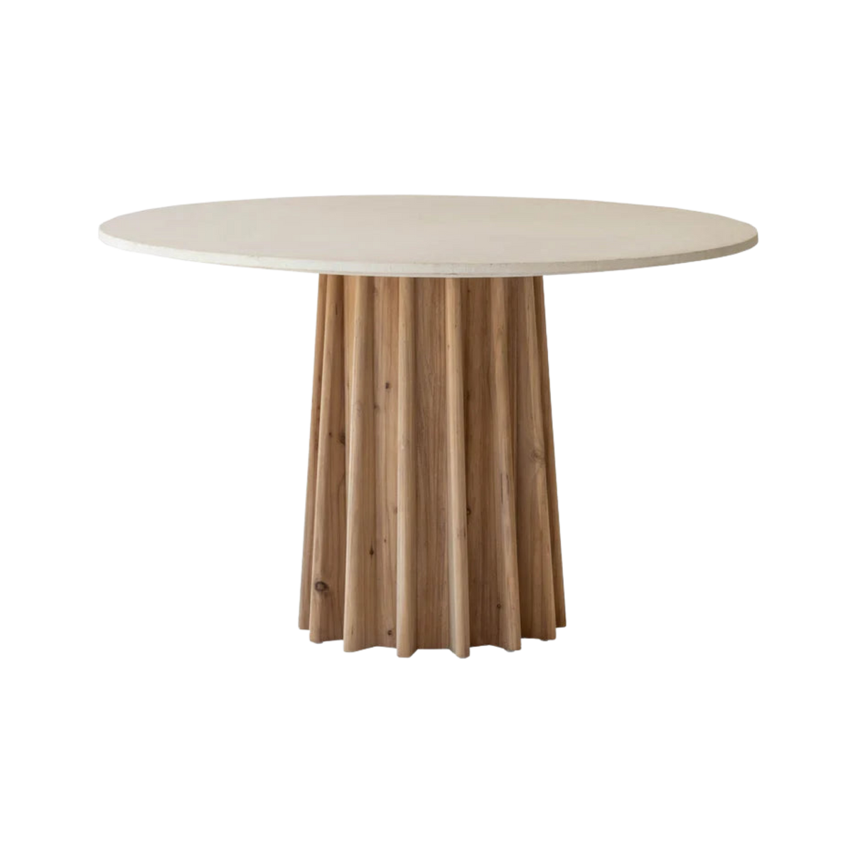 Sculpture Dining Table - White Concrete Wash