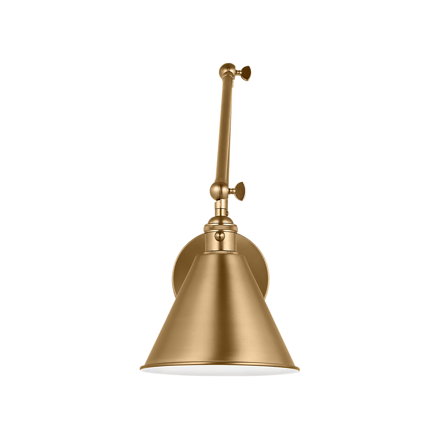 Salem 2 Arm Brass Sconce