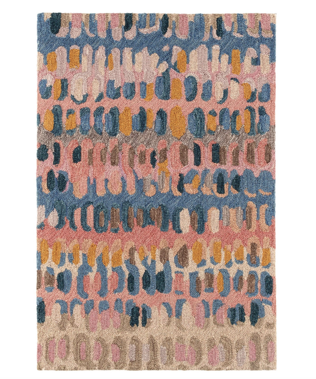Paint Chip Hand Micro Hooked Wool Rug
