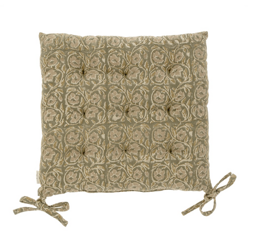 Lata Block Print Chair Pad