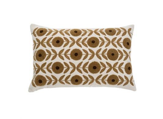 Blossom Embroidered Pillow