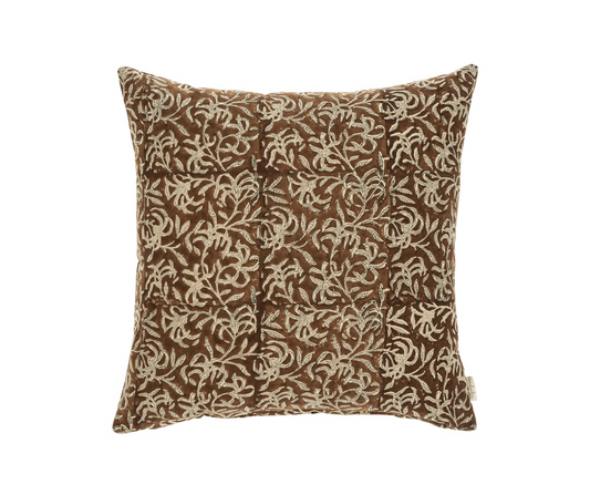 Saffron Block Print Pillow