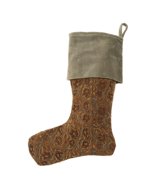 Mayur Block Print Velvet Stocking