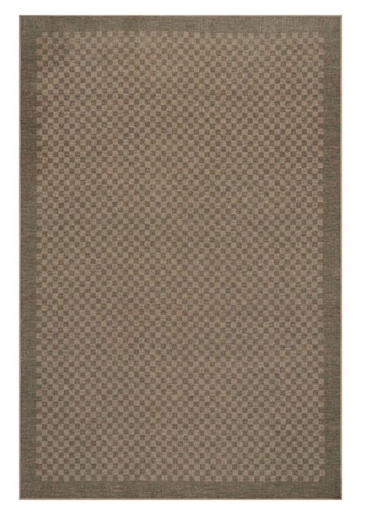 Watts Modern Checkered Washable Rug