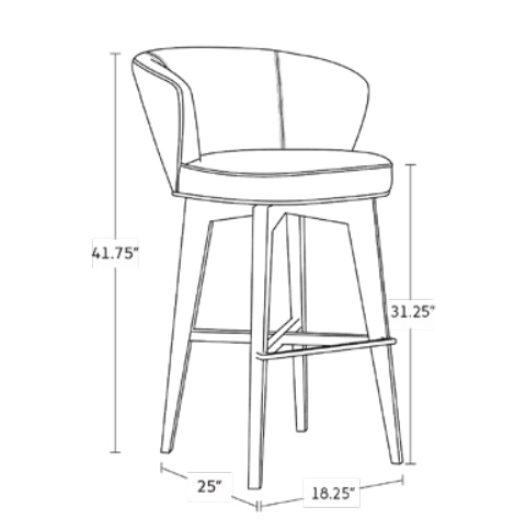 Royale Deluxe Counter Stool