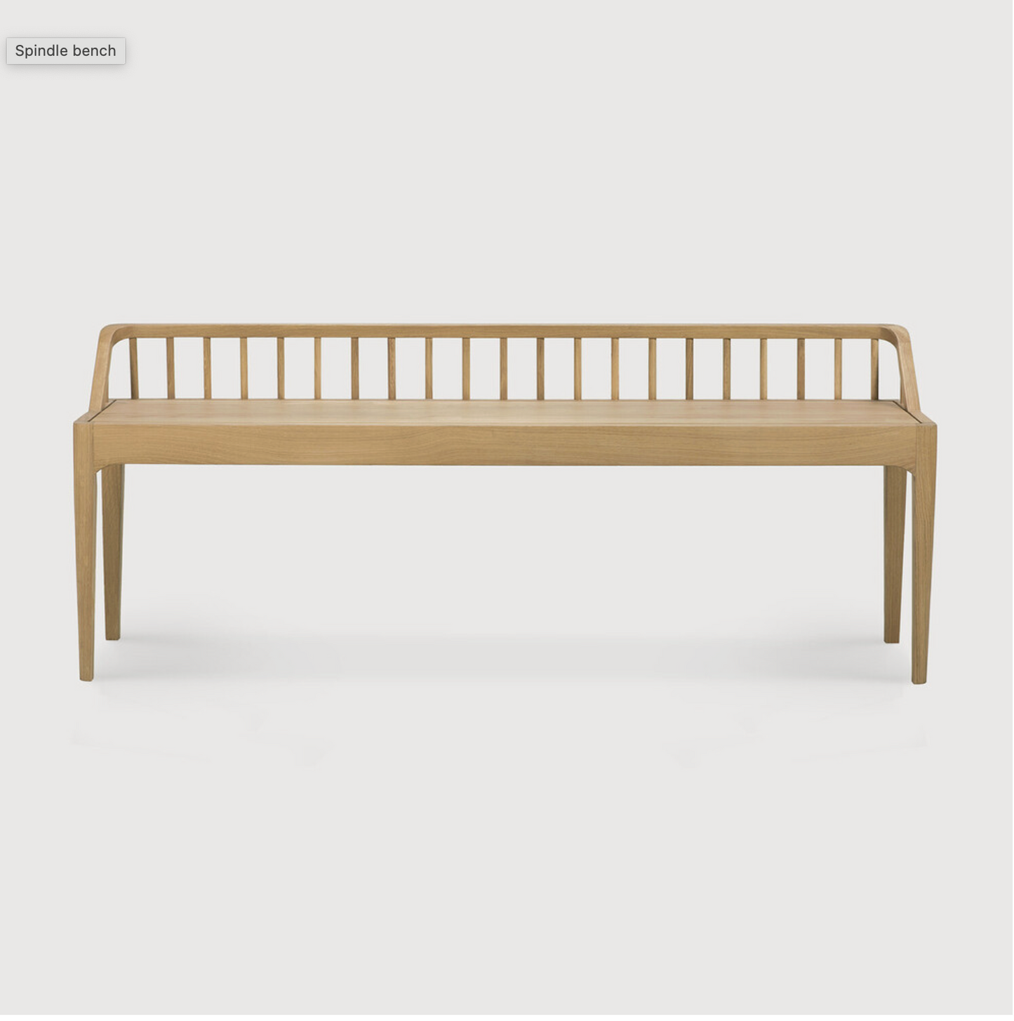 Spindle Solid Wood Bench