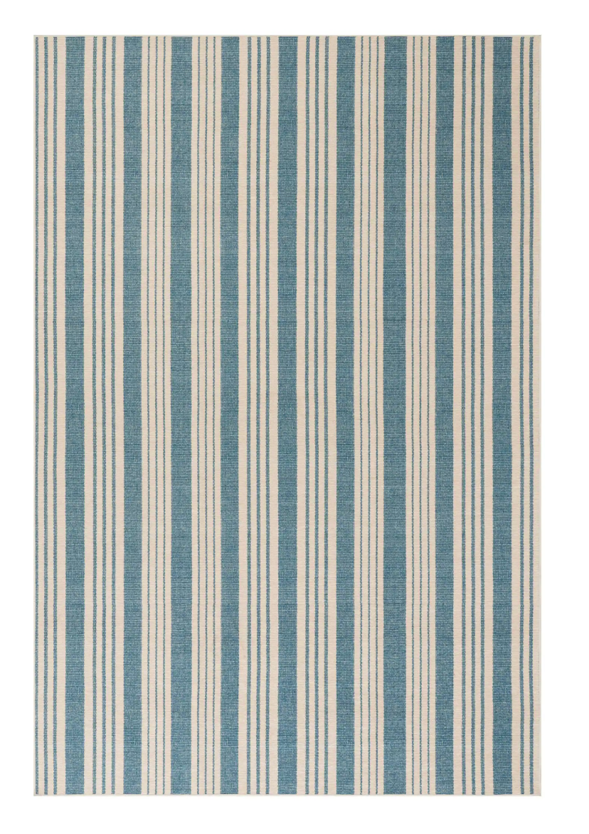 Birmingham Blue Handwoven Cotton Runner