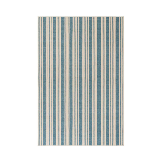 Birmingham Blue Handwoven Cotton Runner