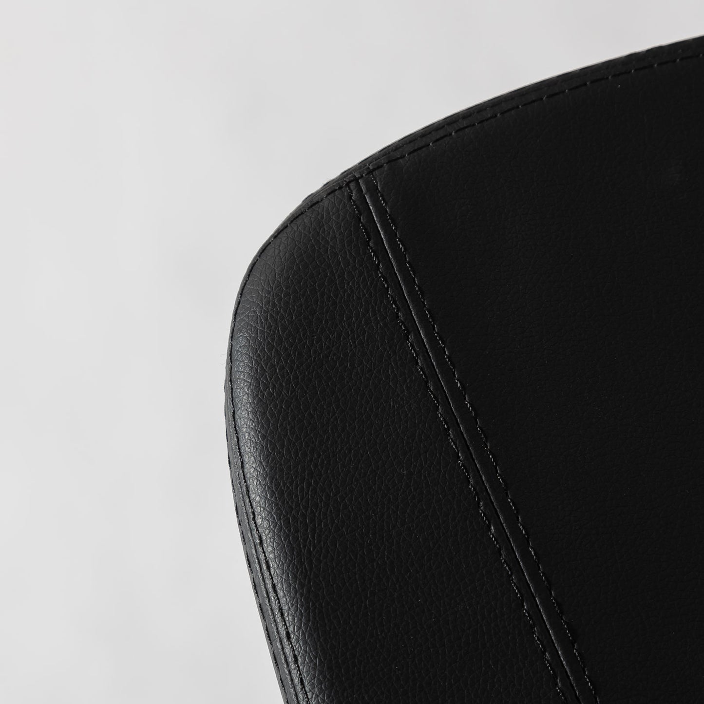 Tate Counter Stool Commercial Grade Black PU Walnut