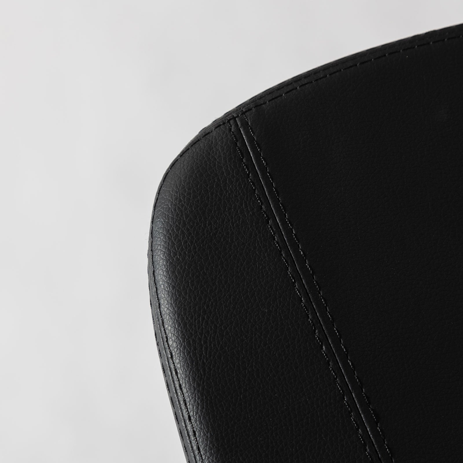 Tate Counter Stool Commercial Grade Black PU Walnut