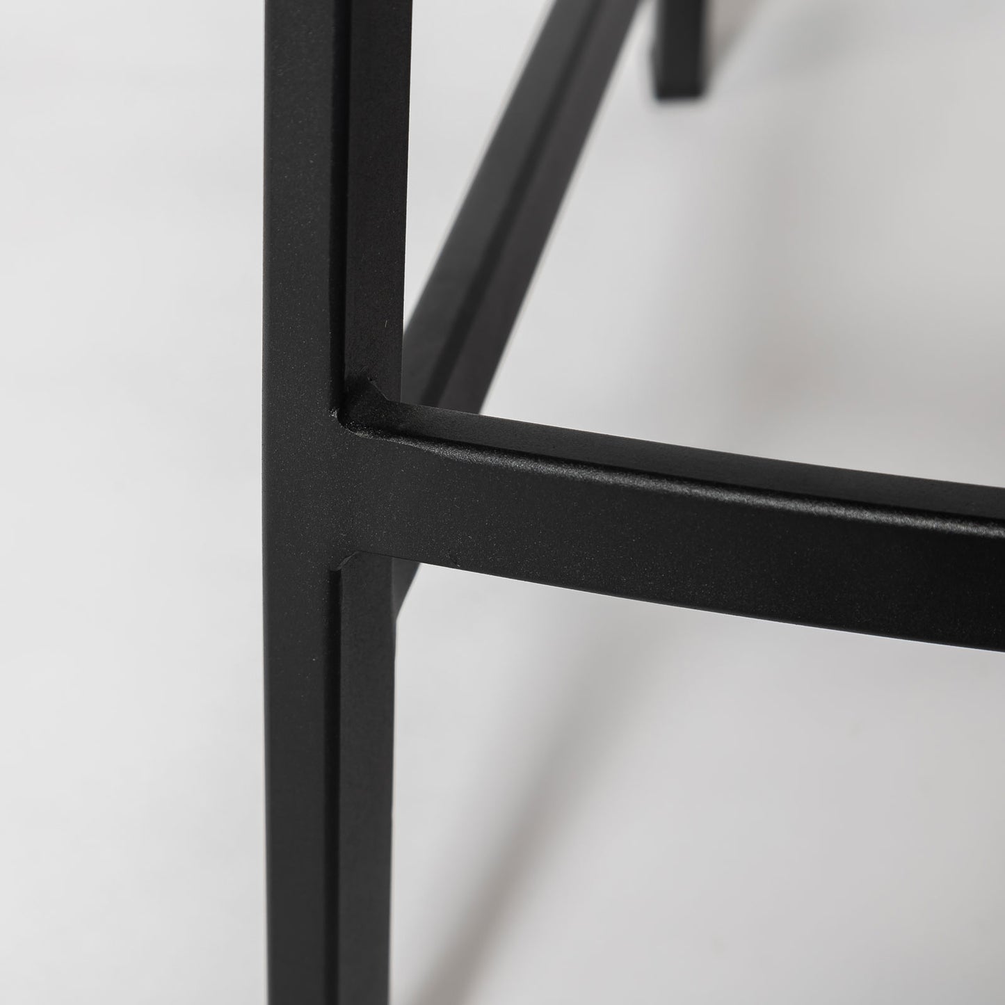 Tate Counter Stool Commercial Grade Black PU Walnut