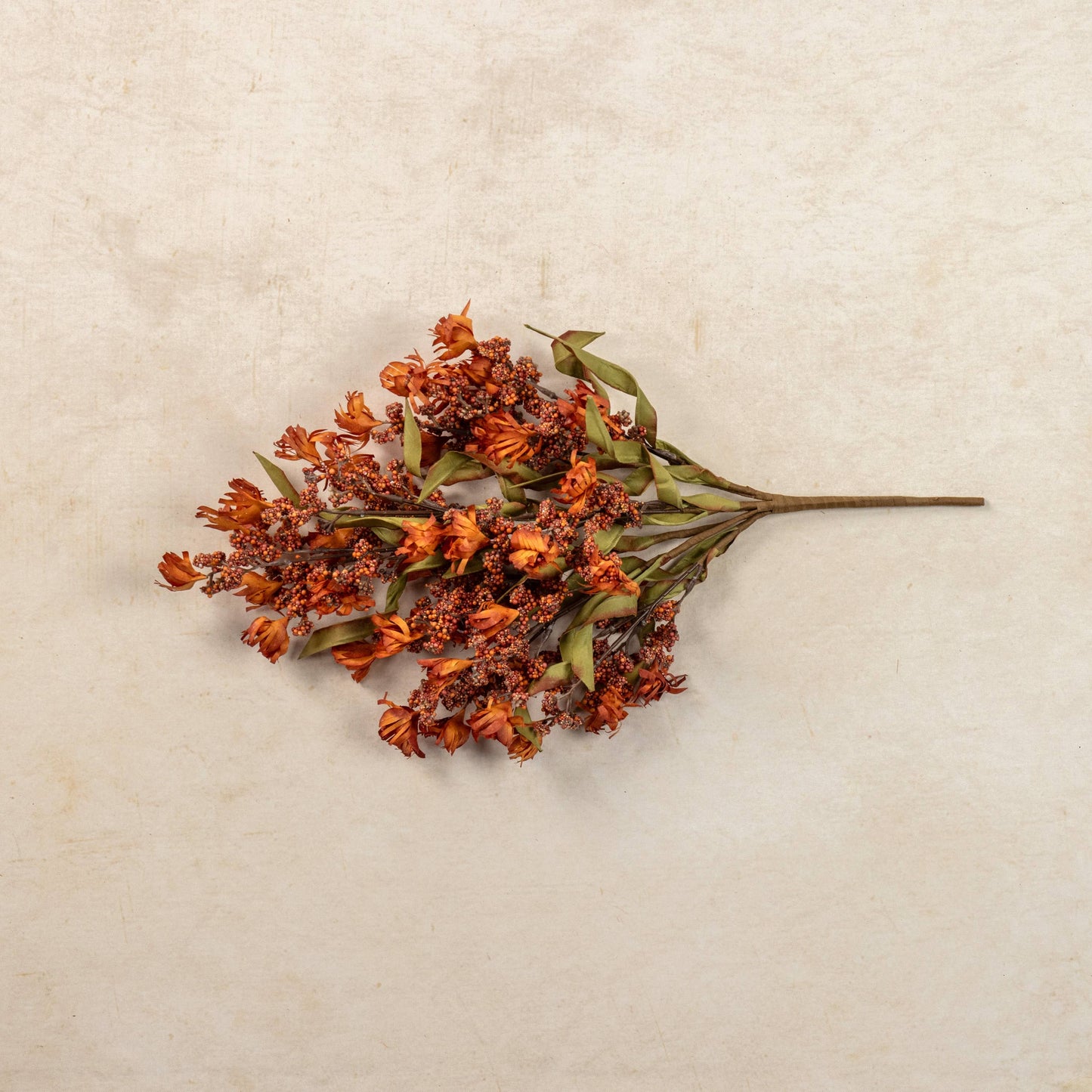 21" ORANGE MINI BERRY & WILD FLOWER BUSH