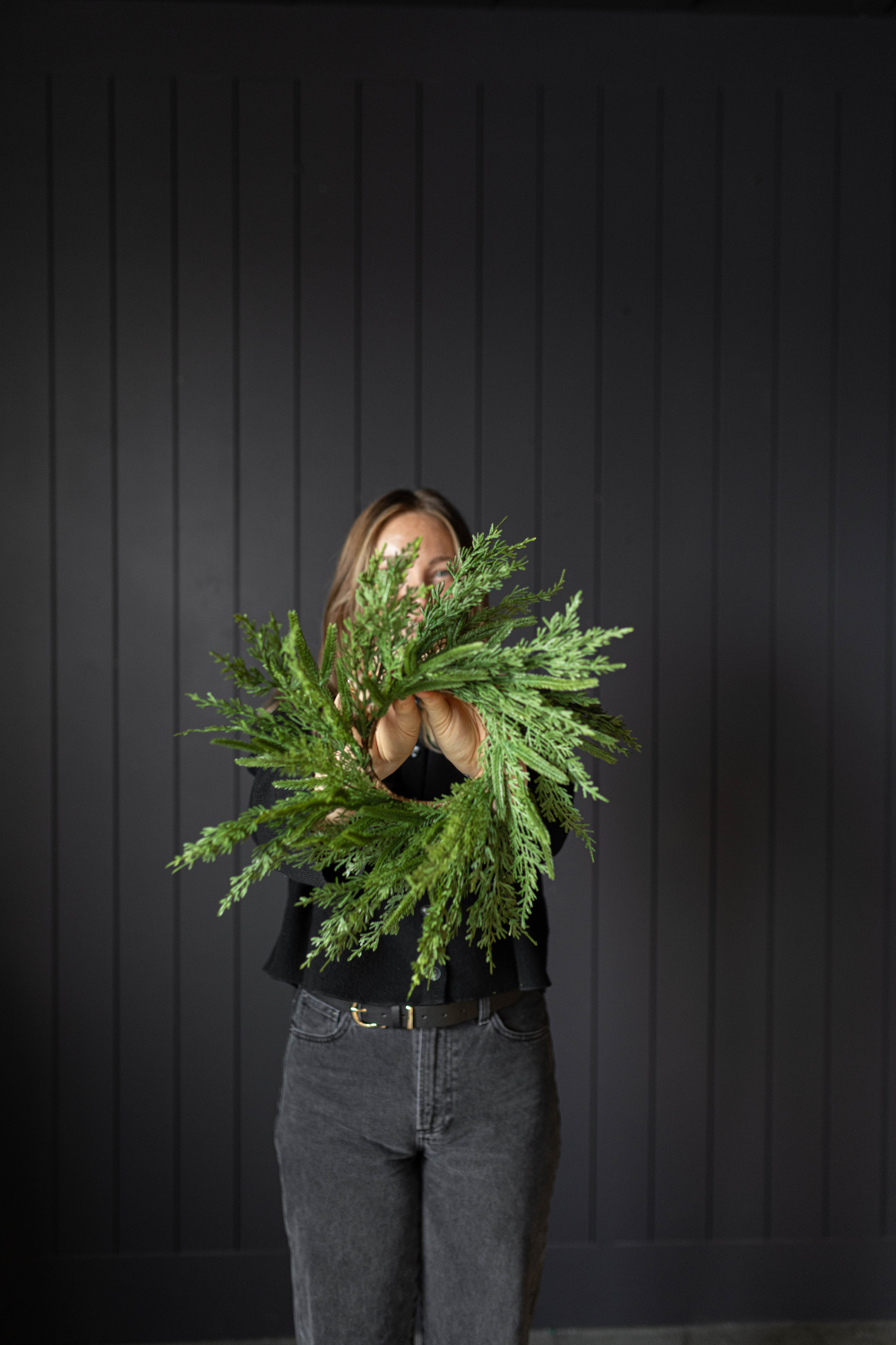 Norfolk & Cypress Pine Mixed Wreath Mini