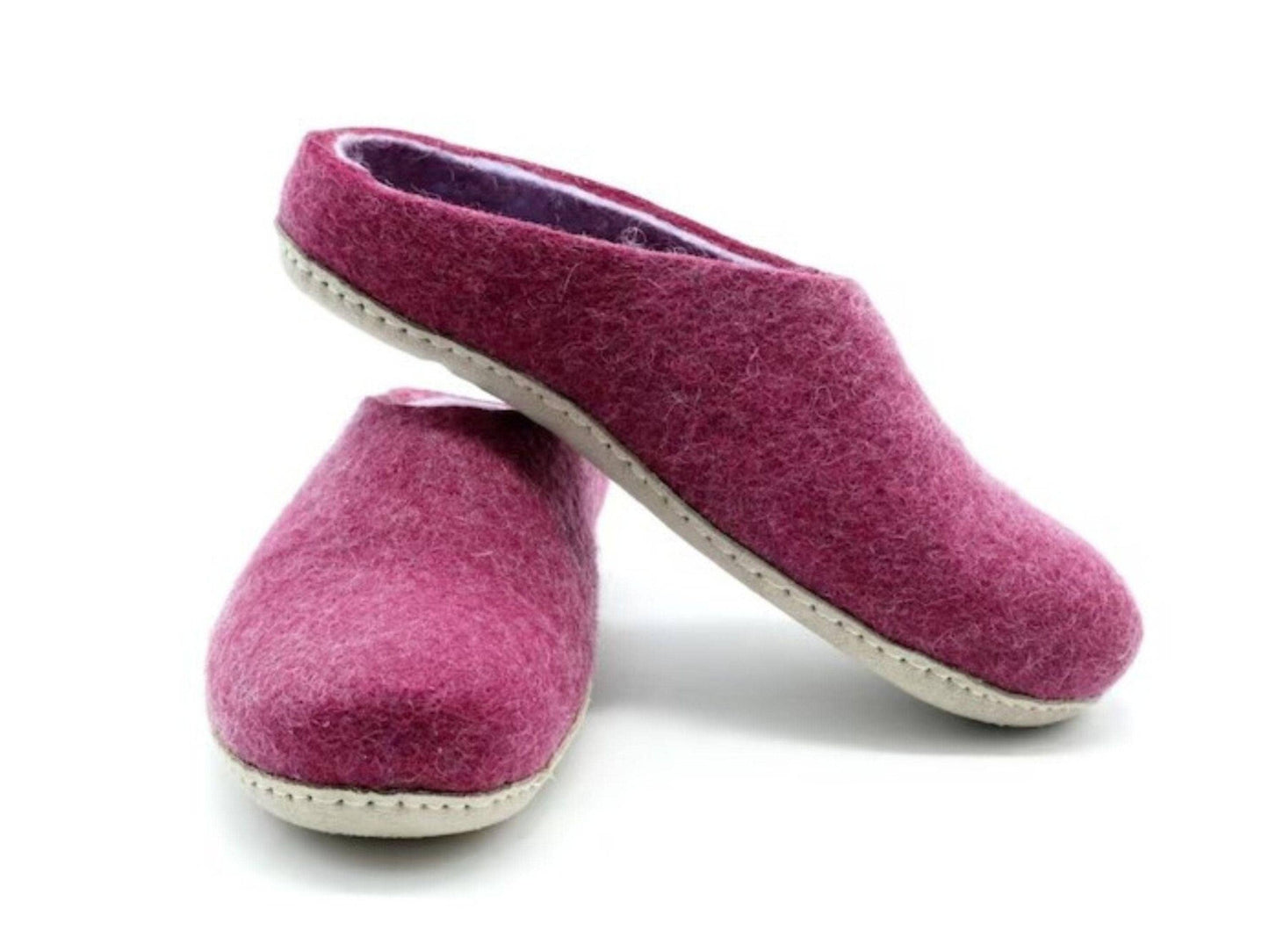Handmade Unisex Wool Indoor Slippers - Customizable