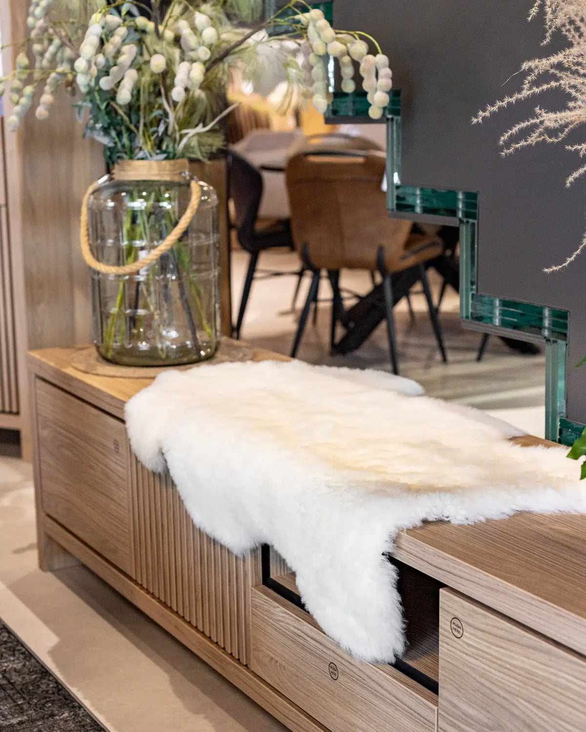 Texel sheepskin white