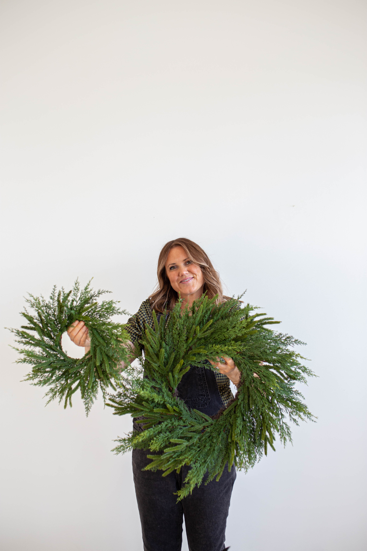 Norfolk & Cypress Pine Mixed Wreath Mini