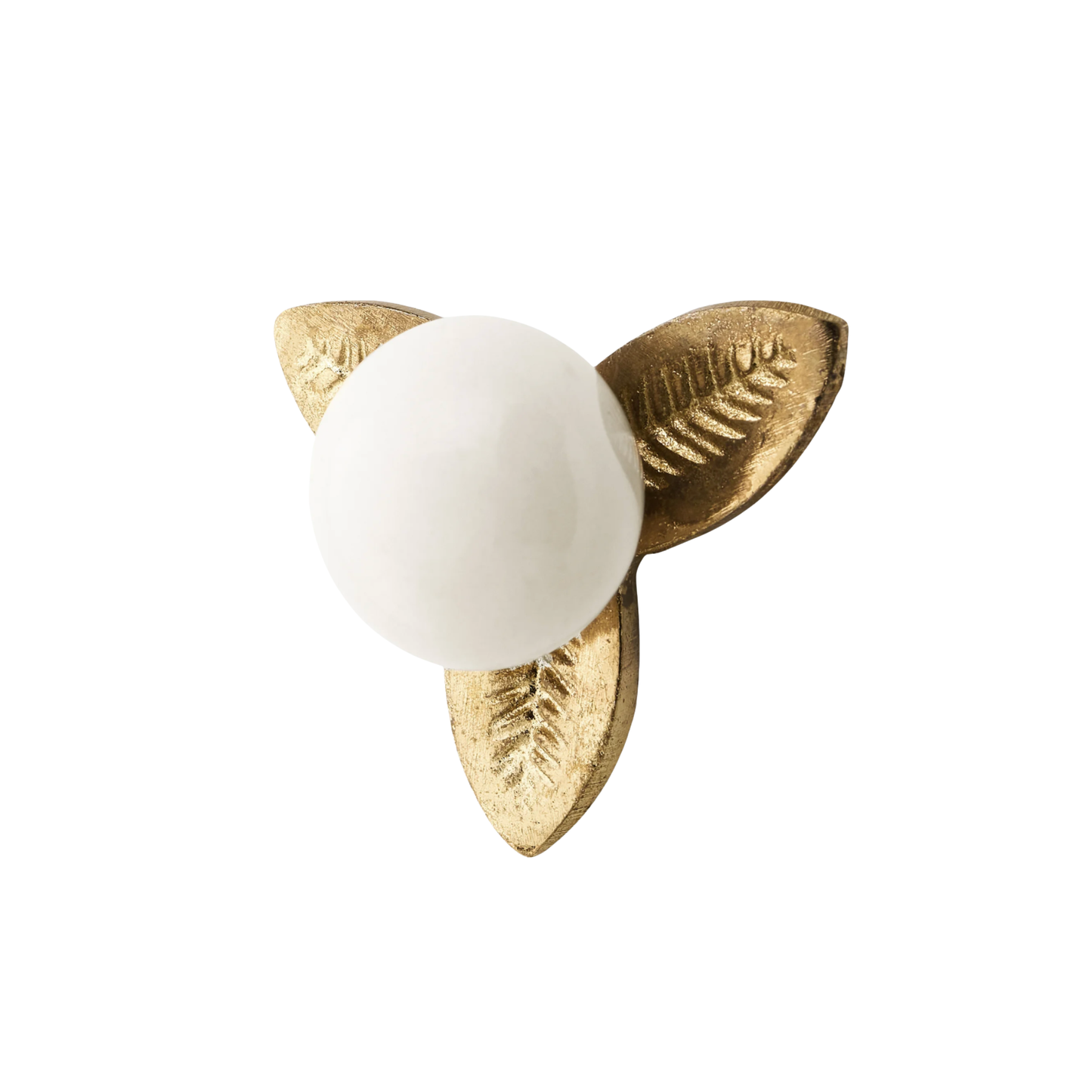 Knob Flower Iron/Ceramic