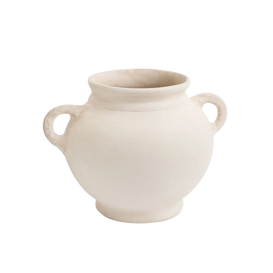 Vase Paper Mache W/Handles