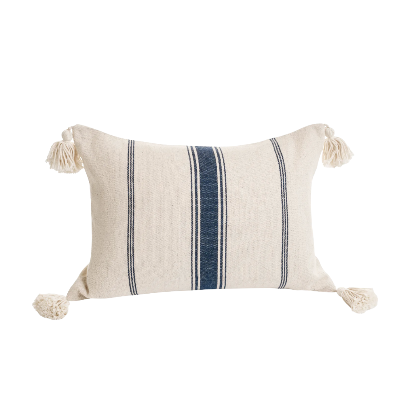 Cushion Stripes Cotton Greige/Navy