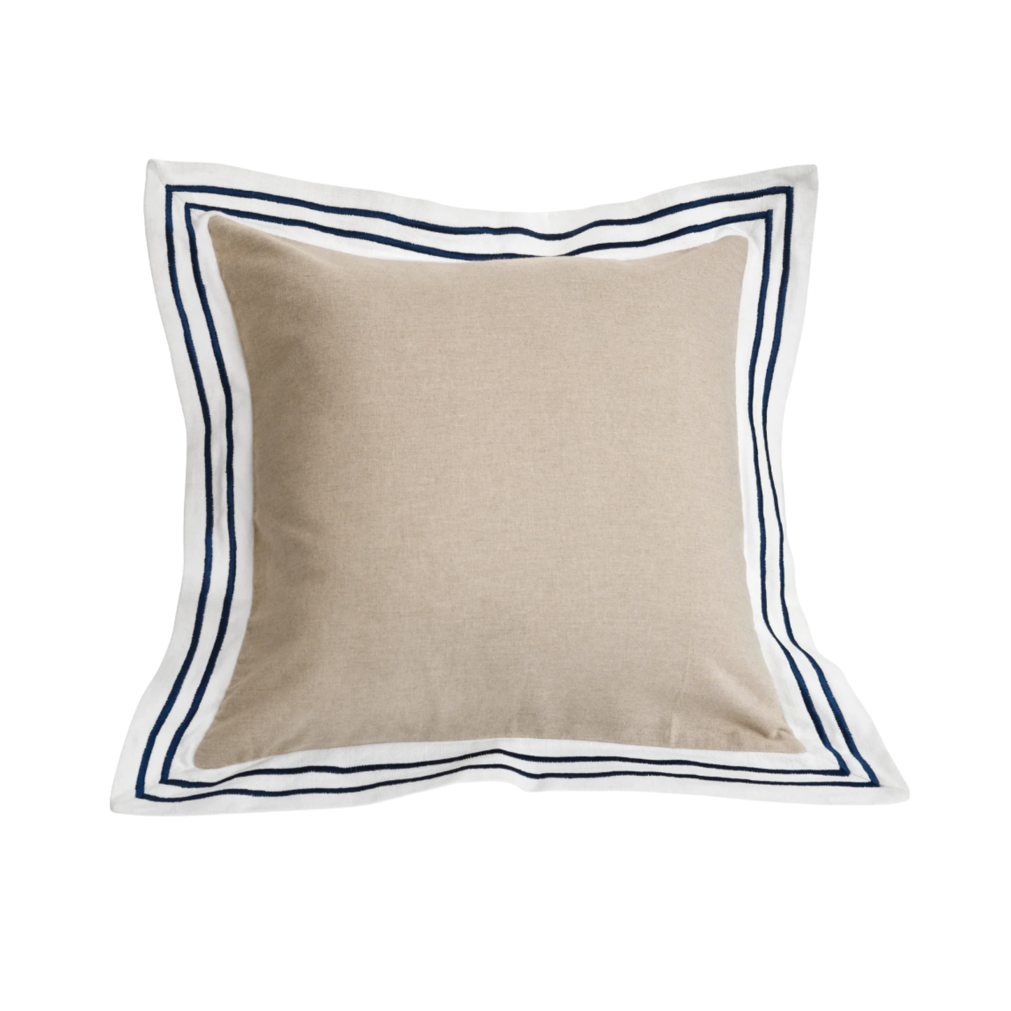 Cushion W/Stripe Flange Cotton