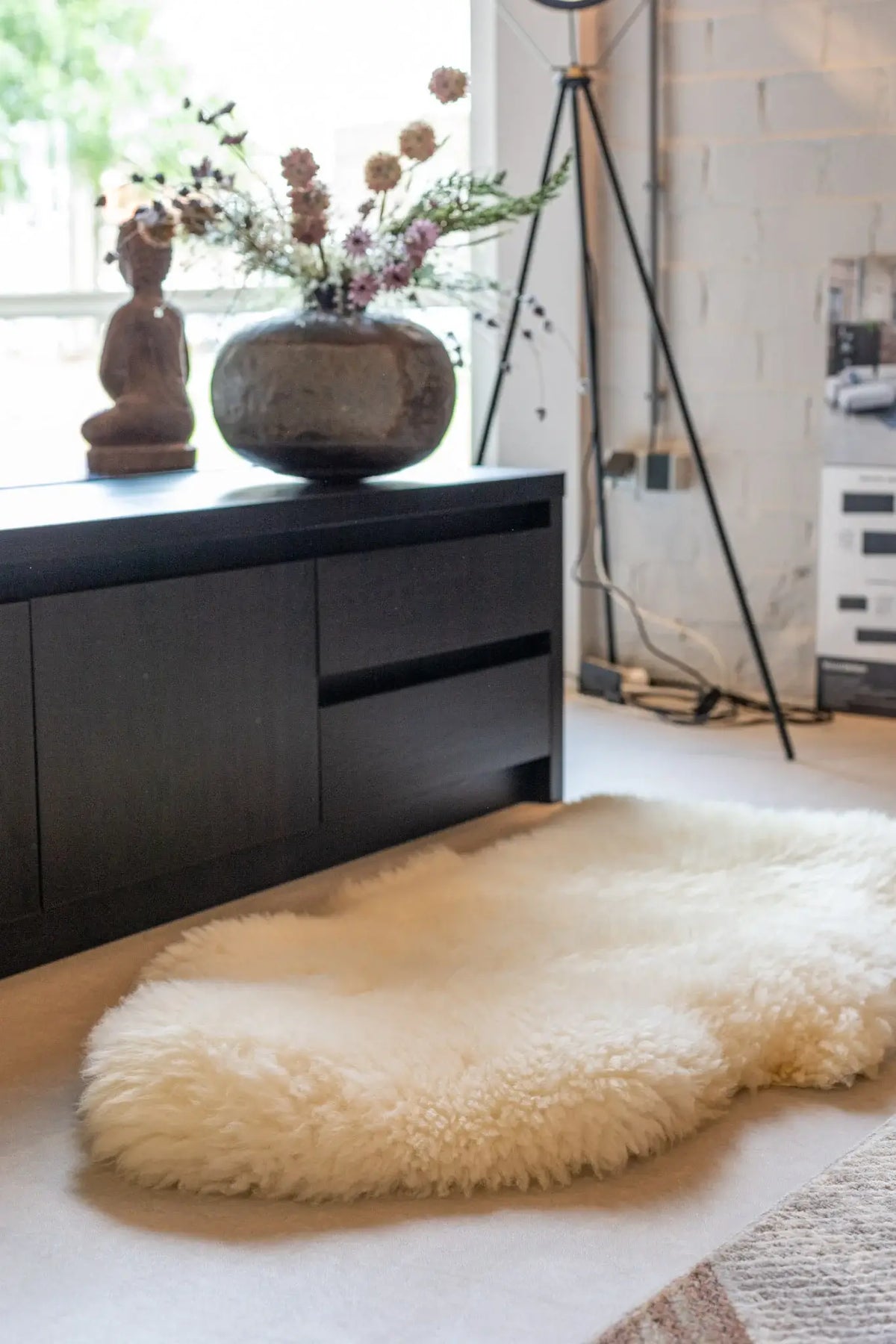 Texel sheepskin white