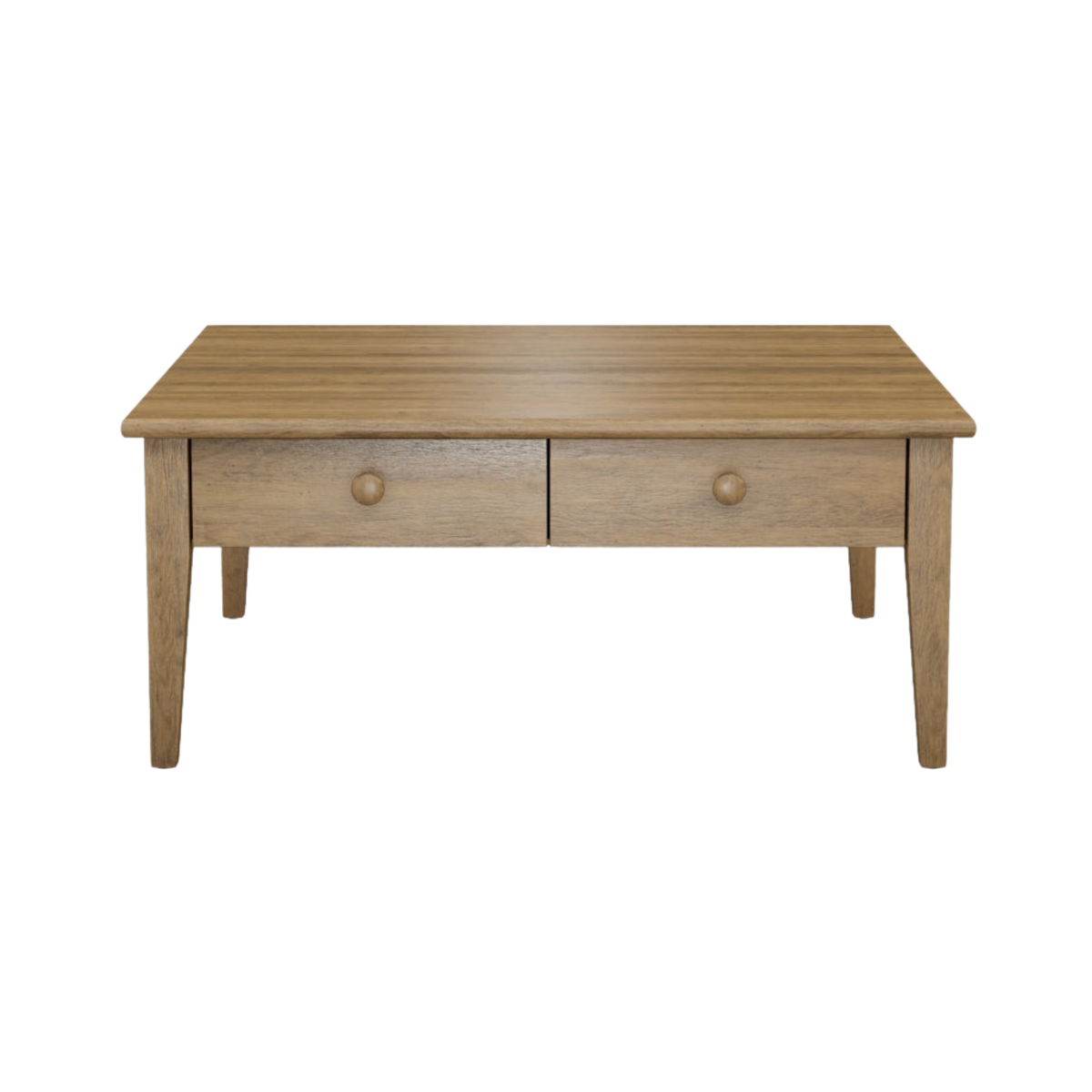 2 Drawer 42" Square Coffee Table