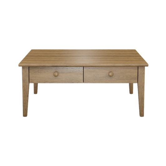 2 Drawer 42" Square Coffee Table