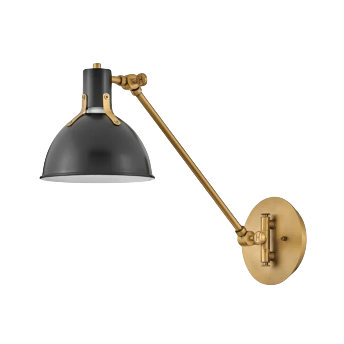 Argo Black and Brass Wall Sconce