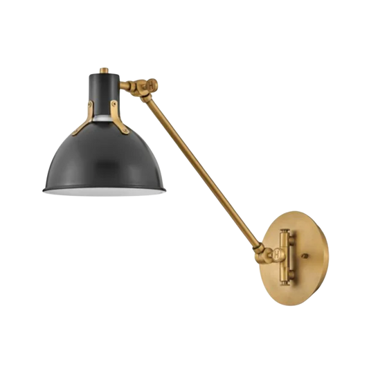 Argo Black and Brass Wall Sconce
