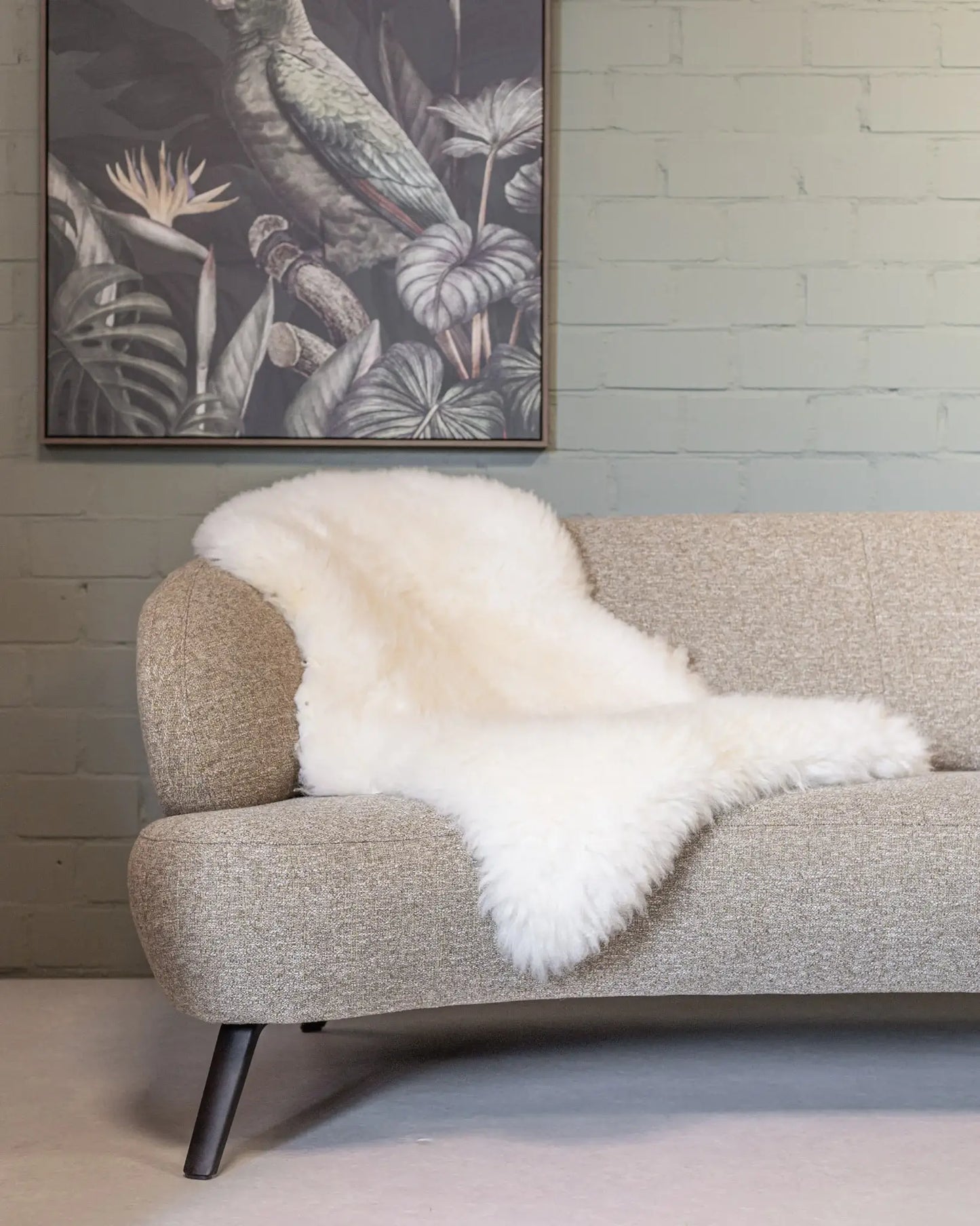Texel sheepskin white