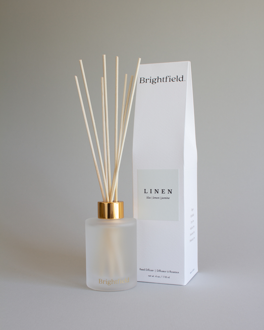 Linen Non-Toxic Sustainable Natural Scented Reed Diffuser