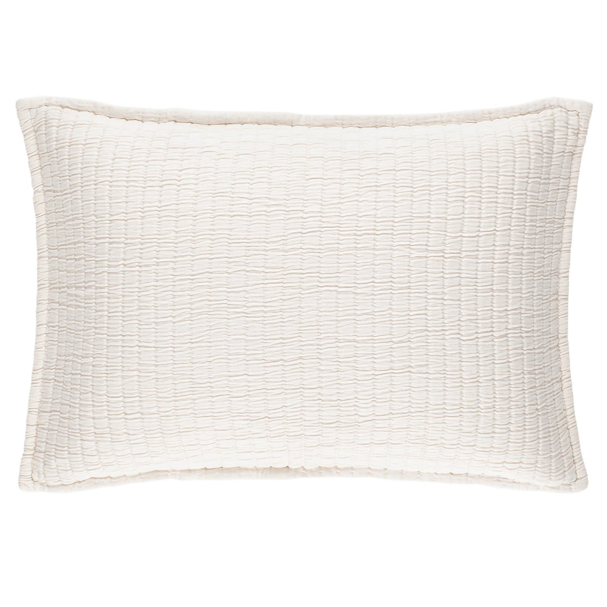 Boyfriend Matelasse Sham | Ivory