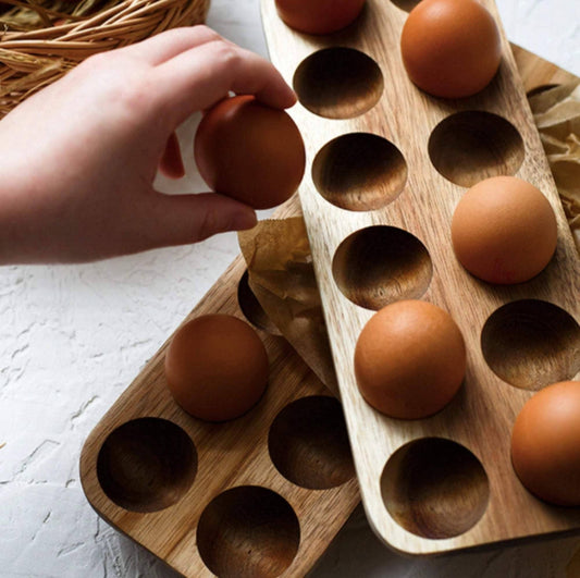 Wooden Egg Storage Tray