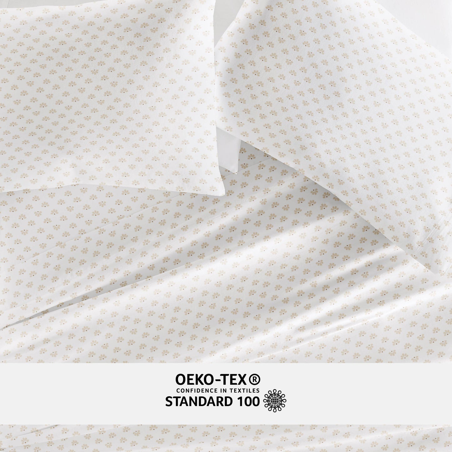 Moon Daisies 300 Thread Count Cotton Patterned Sheet Set