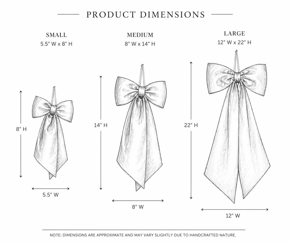 Plaid Red Fabric Bows