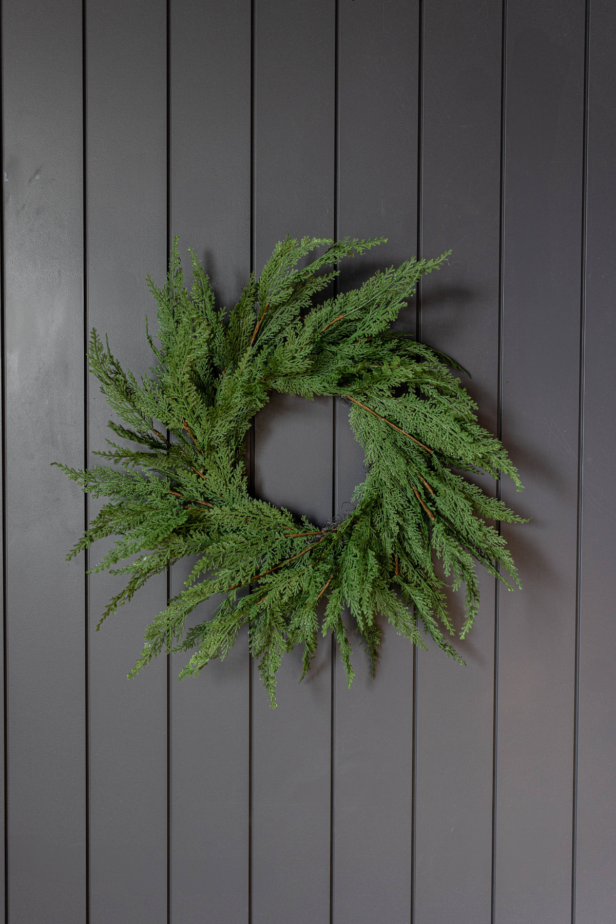 Cypress Leaf Full Real Touch Wreath - 24"