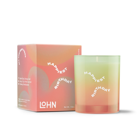 LOHN Birthday Candle - Champagne & Orange Zest